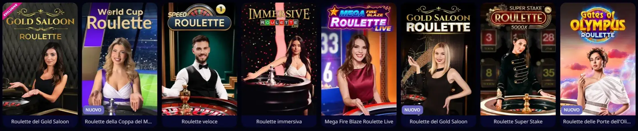 Live casino con dealer reali